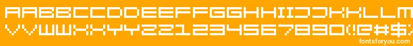 KenneyRocketSquare Font – White Fonts on Orange Background