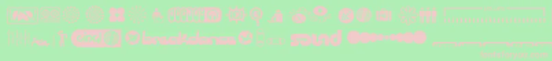 SuperstarDj Font – Pink Fonts on Green Background