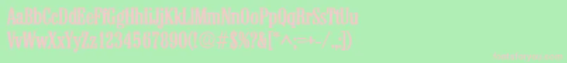 ColonelBold Font – Pink Fonts on Green Background