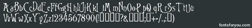 Шрифт Wizard – белые шрифты