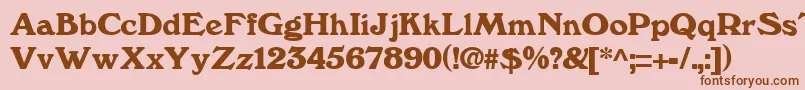 WindsorRegular Font – Brown Fonts on Pink Background