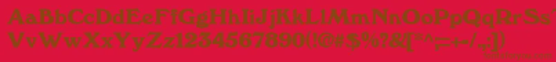 WindsorRegular Font – Brown Fonts on Red Background