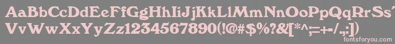 WindsorRegular Font – Pink Fonts on Gray Background