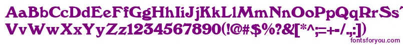 WindsorRegular Font – Purple Fonts on White Background