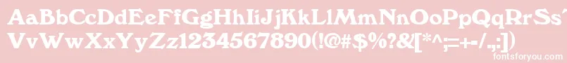 WindsorRegular Font – White Fonts on Pink Background