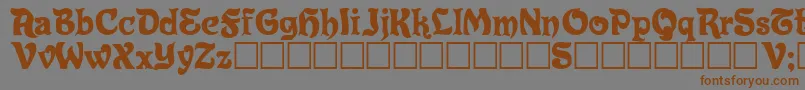 Eldorado Font – Brown Fonts on Gray Background