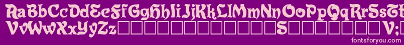 Eldorado Font – Pink Fonts on Purple Background