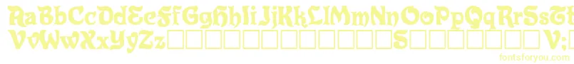 Шрифт Eldorado – жёлтые шрифты