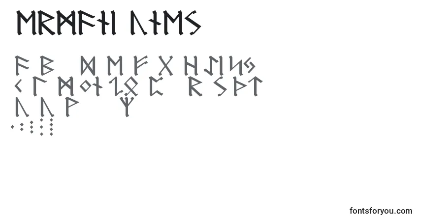 A fonte GermanicRunes – alfabeto, números, caracteres especiais