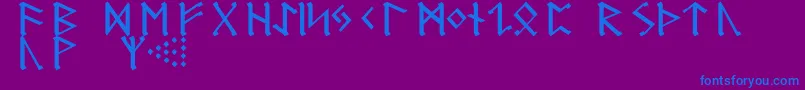 En savoir plus sur la police GermanicRunes Police GermanicRunes – polices bleues sur fond violet
