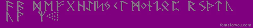 fuente GermanicRunes – Fuentes Grises Sobre Fondo Morado