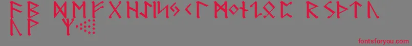 Шрифт GermanicRunes – красные шрифты на сером фоне