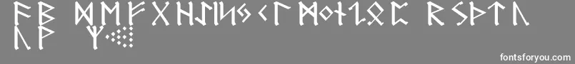 More about GermanicRunes Font GermanicRunes Font – White Fonts on Gray Background