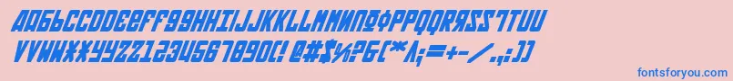 fuente SovietBoldItalic – Fuentes Azules Sobre Fondo Rosa