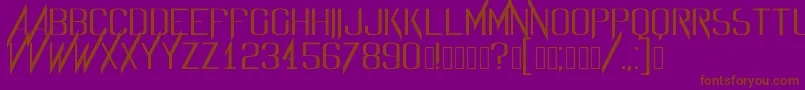 Evidencefont Font – Brown Fonts on Purple Background