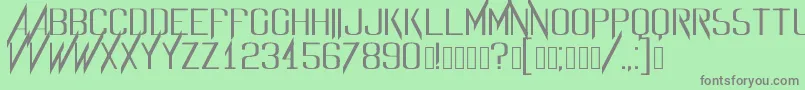 Evidencefont Font – Gray Fonts on Green Background