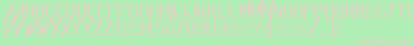 Evidencefont Font – Pink Fonts on Green Background
