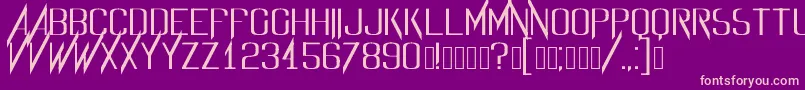 Evidencefont Font – Pink Fonts on Purple Background