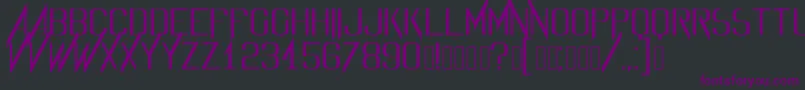 Evidencefont Font – Purple Fonts on Black Background