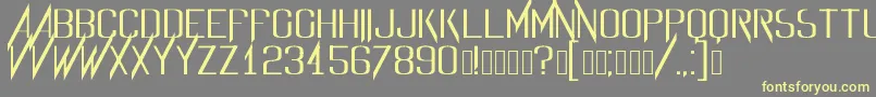 Evidencefont Font – Yellow Fonts on Gray Background