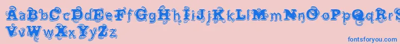 More about VtksWineLabel Font VtksWineLabel Font – Blue Fonts on Pink Background