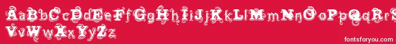 VtksWineLabel Font – White Fonts on Red Background