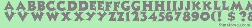 PamilatcapsNormal Font – Gray Fonts on Green Background