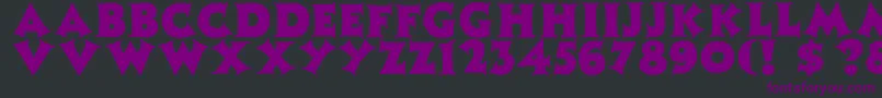 PamilatcapsNormal Font – Purple Fonts on Black Background