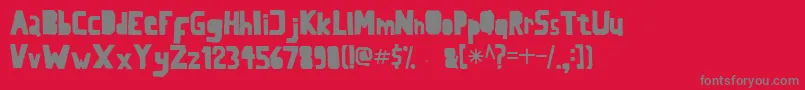 Lasegunda Font – Gray Fonts on Red Background
