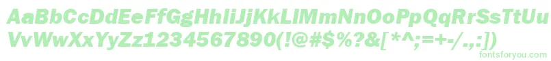 ItcFranklinGothicLtHeavyItalic Font – Green Fonts