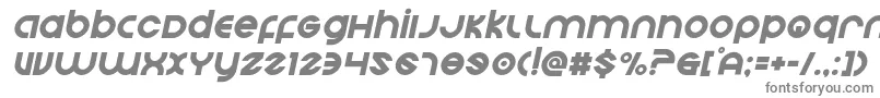 フォントEchostationital – 白い背景に灰色の文字