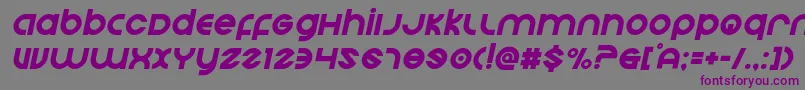 Echostationital Font – Purple Fonts on Gray Background