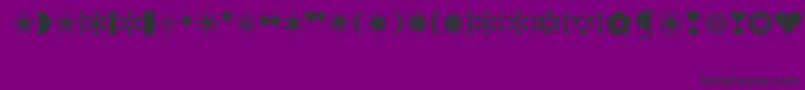 フォントIconicSymbolsExt – 紫の背景に黒い文字