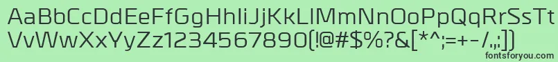 Fonte MetrikMedium – fontes pretas em um fundo verde