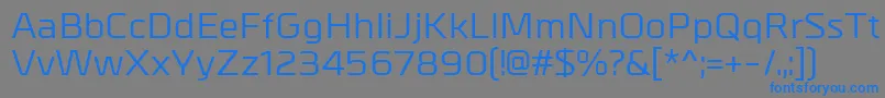 MetrikMedium Font – Blue Fonts on Gray Background