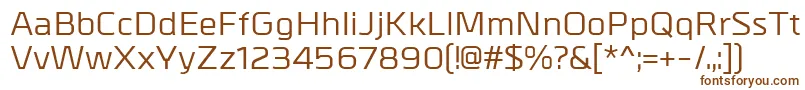 Шрифт MetrikMedium – коричневые шрифты на белом фоне