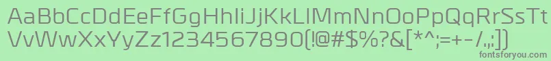 MetrikMedium Font – Gray Fonts on Green Background