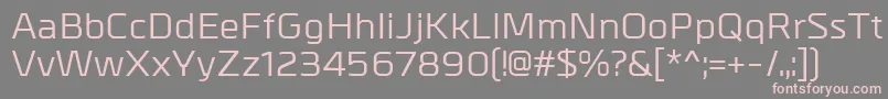 MetrikMedium-Schriftart – Rosa Schriften auf grauem Hintergrund