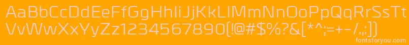 More about MetrikMedium Font MetrikMedium Font – Pink Fonts on Orange Background