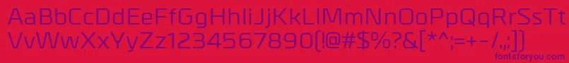 MetrikMedium Font – Purple Fonts on Red Background
