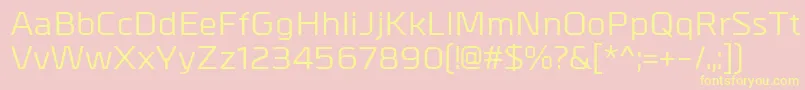 fuente MetrikMedium – Fuentes Amarillas Sobre Fondo Rosa