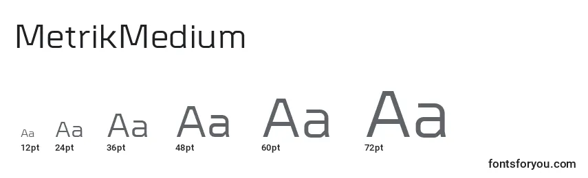 MetrikMedium Font Sizes