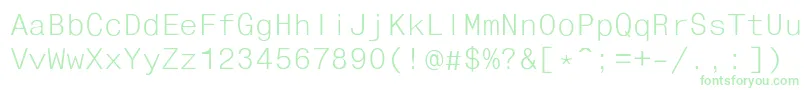 Fixhelvdl Font – Green Fonts on White Background