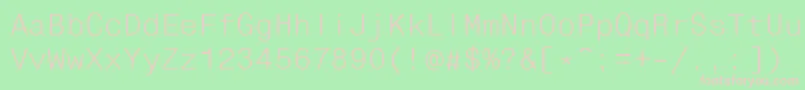 Fixhelvdl Font – Pink Fonts on Green Background
