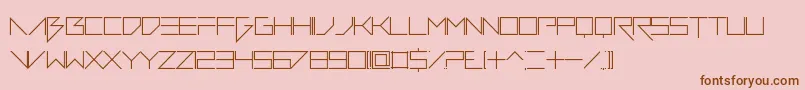 VerminVibesDiet Font – Brown Fonts on Pink Background