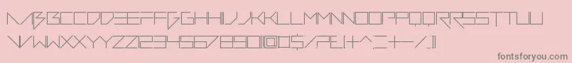 VerminVibesDiet Font – Gray Fonts on Pink Background
