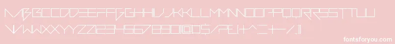 VerminVibesDiet Font – White Fonts on Pink Background