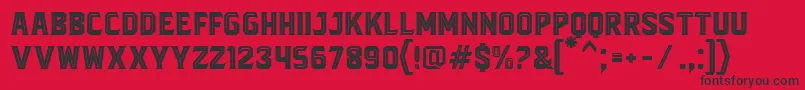 BlacktroopsInline Font – Black Fonts on Red Background