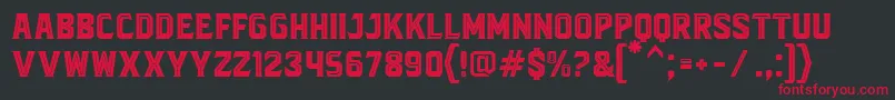 BlacktroopsInline Font – Red Fonts on Black Background