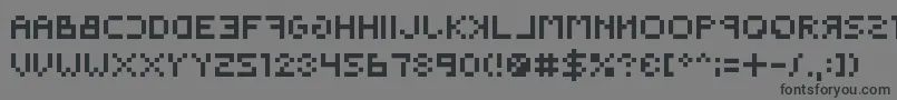 Backwardspixelized Font – Black Fonts on Gray Background